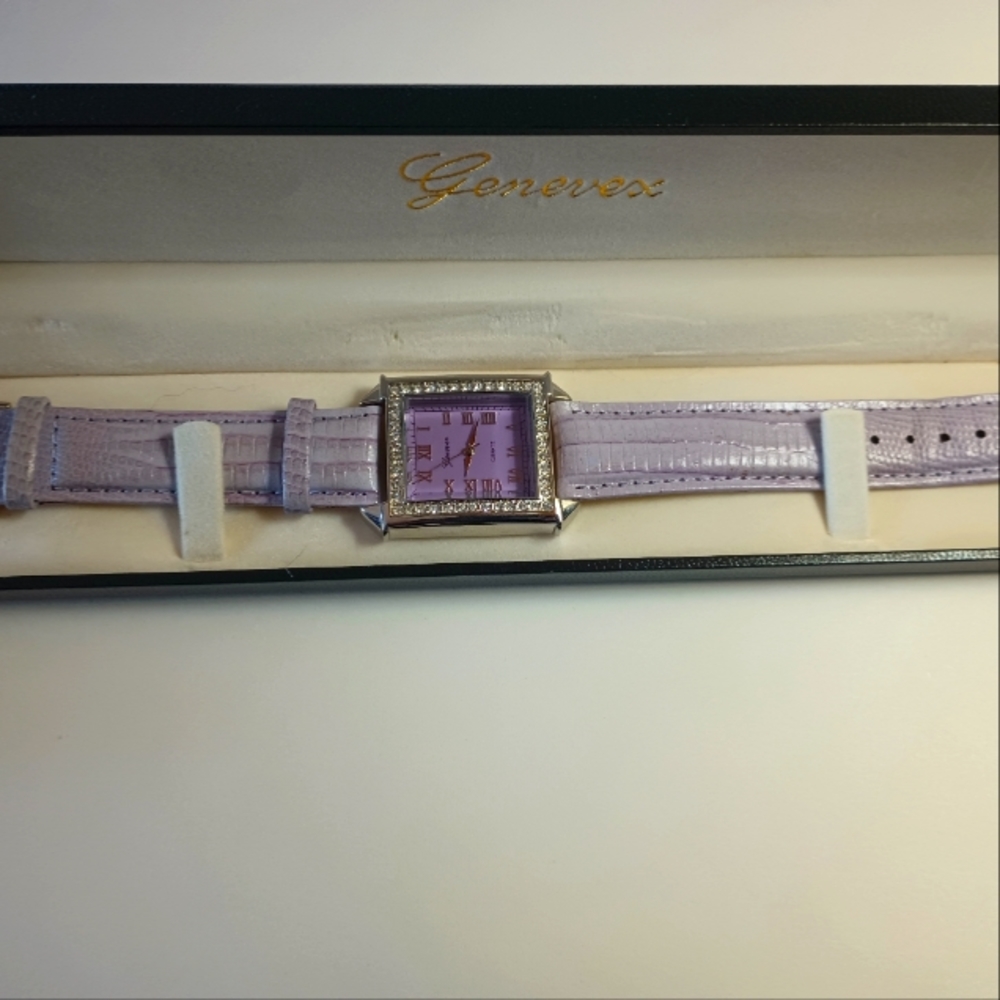 Genevex Purple Wrist Watch